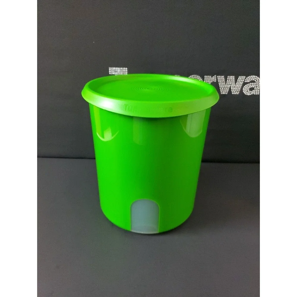 Tupperware One Touch Reminder Canister 'D' Verde Green 4.4L / 18 cup New Green